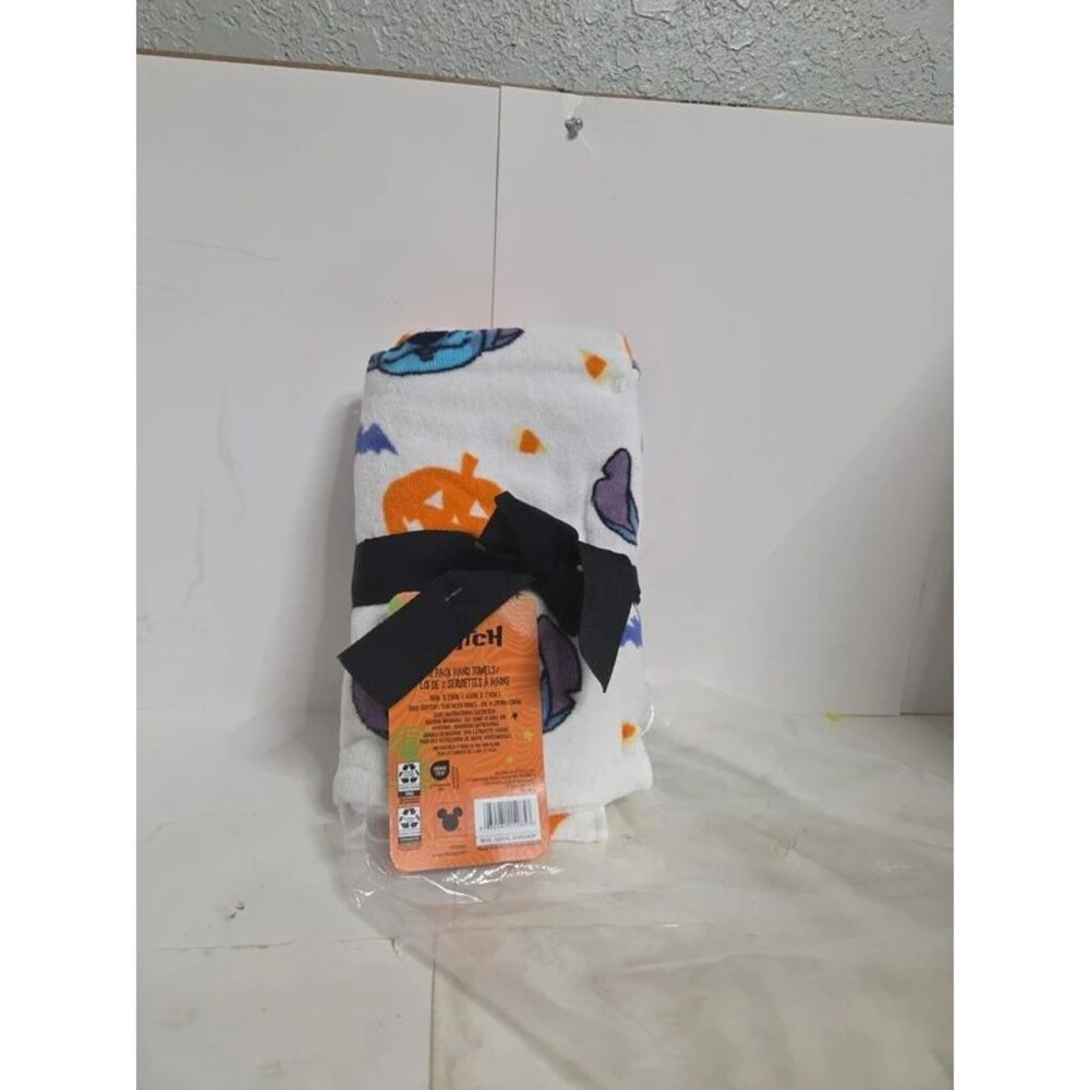 Disney Stitch Halloween 2 Pack Hand Towels New